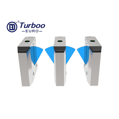 Système biométrique de contrôle d'accès d'aileron de tourniquet escamotable durable de barrière