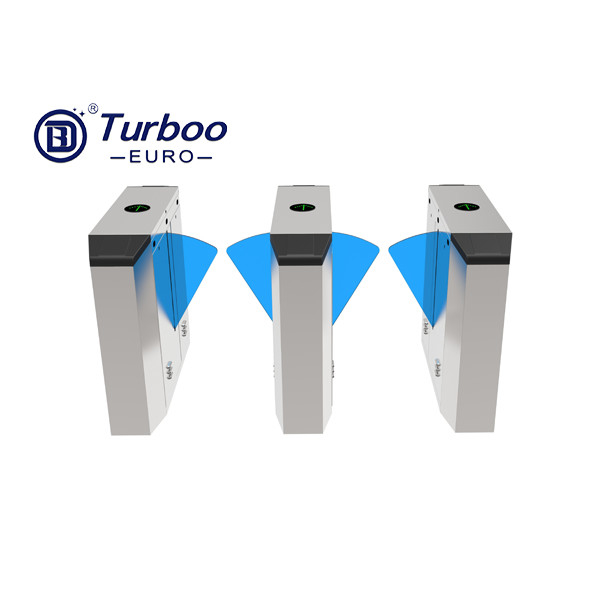 Système biométrique de contrôle d'accès d'aileron de tourniquet escamotable durable de barrière