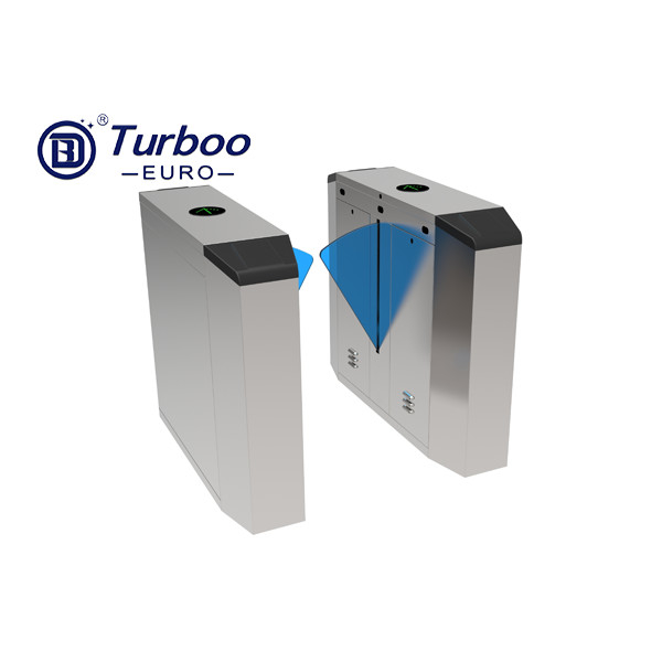 Système biométrique de contrôle d'accès d'aileron de tourniquet escamotable durable de barrière